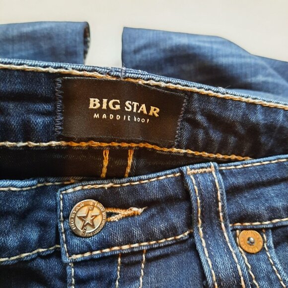 Big Star Jeans Womens 29 Long Maddie Boot Bootcut Western Cowgirl Rodeo *Hemmed - Picture 8 of 14